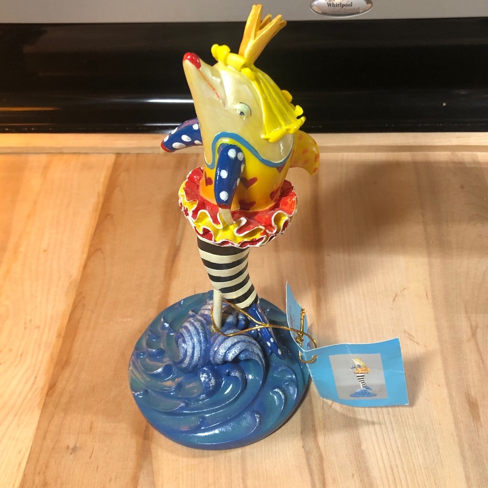 VTG Dolphins Around Time Figurine Tu Tu Much Ballerina Dancing Rehoboth